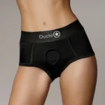 Sincerely Vibrating Strap-On Brief XS/S Black