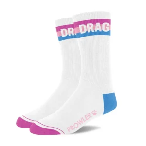 Prowler RED Drag Socks White/Pink/Blue