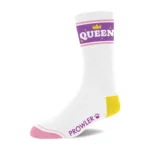 Prowler RED Queen medvilninės kojinės, baltos ir violetinės
