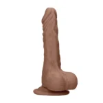 RealRock by Shots Intimate Model 17 cm TPE su siurbtuku – Natural