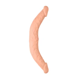 RealRock by Shots Double Dong dvigubas dildo, 36 cm, kūno spalvos