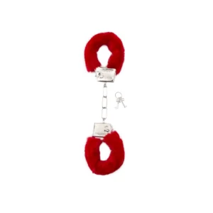Shots Toys Plush Handcuffs Black
