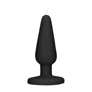 S-Line by Shots dekoratyvinė žvakė, kištuko formos, juoda, 12 cm