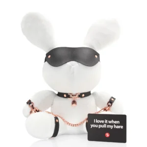 Velvet Bondage Rabbit Large — baltas pliušas