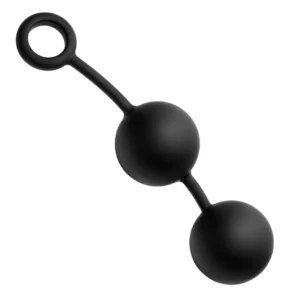 XR Brands Weighted Silicone Intimate Balls XL Black