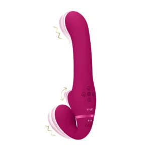 VIVE by Shots VIVE047 Dual Motor Air Wave Strapless, Purple