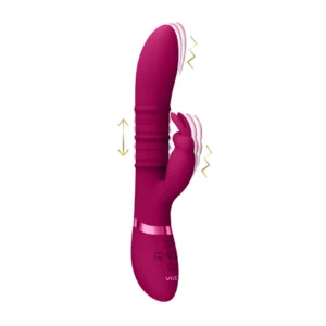 VIVE by Shots Sora Up & Down 3-Ring G-Spot Rabbit (Pink)
