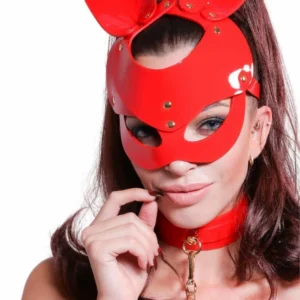 Kinky Diva Bunny Mask Red High Gloss 65 cm