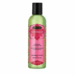 KamaSutra Naturals masažo aliejus, braškių kvapo, 59 ml