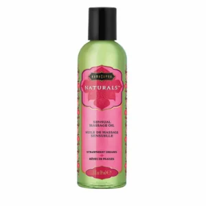 KamaSutra Naturals masažo aliejus, braškių kvapo, 59 ml
