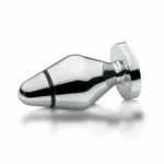 Mystim John Large analinis kaištis, aliumininis, 10,5 cm, sidabrinis
