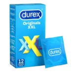 Durex Originals XXL Comfort latekso prezervatyvas, 60 mm, 12 vnt.