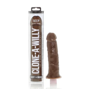 Clone A Willy vibruojančio dildo gamybos rinkinys, tamsios kūno spalvos