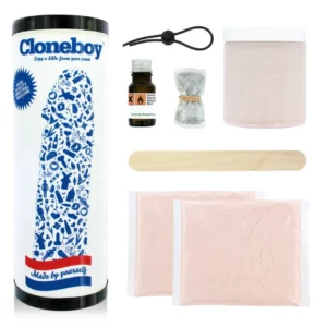 Cloneboy Delftware dildo liejimo rinkinys su mėlynu ir baltu motyvu