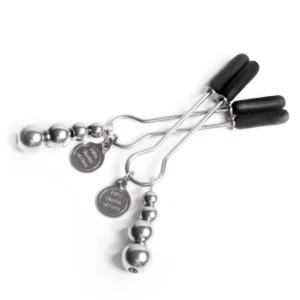 Fifty Shades of Grey The Pinch reguliuojami spenelių spaustukai, juodi, 8,3 cm