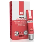System Jo Warm &amp; Buzzy stimuliuojantis gelis, vandens pagrindo, 10 ml