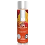 System Jo H2O Peachy Lips vandens pagrindo lubrikantas, persikų skonio, 120 ml