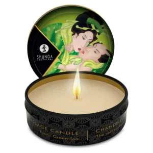 Shunga Zenitude masažo žvakė, žaliosios arbatos kvapo, 30 ml