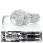 Fleshlight GO Torque Ice rankinis masturbatorius, skaidrus