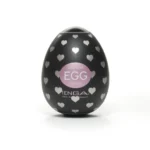 Tenga Egg Lovers rankinis masturbatorius su juodu ir šampano rožiniu apvalkalu