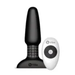 B-Vibe Rimming Plug 2 analinis kaištis, juodas, 15,2 cm