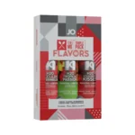 System Jo Tri Me Flavors vandens pagrindo lubrikantas, 3 x 30 ml