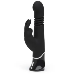 Fifty Shades of Grey Greedy Girl G taško vibratorius su stūmimo judesiais, juodas