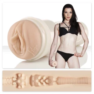 Fleshlight Stoya Destroya rankinis masturbatorius, skaidrus, didelis