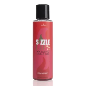 Sensuva Sizzle Lips valgomas šildantis gelis, braškių skonio, 125 ml