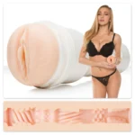 Fleshlight Kendra Sunderland Angel rankinis masturbatorius su perlamutriniu dėklu