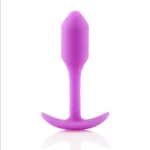 B-Vibe Snug Plug 1 analinis kaištis, fuksijų spalvos, 9,4 cm