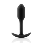 B-Vibe Snug Plug 1 analinis kaištis su svoriu, juodas
