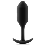 B-Vibe Snug Plug 2 analinis kaištis, 114 g, juodas