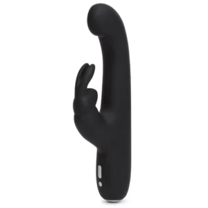 Happy Rabbit Slimline G taško vibratorius, silikoninis, juodas