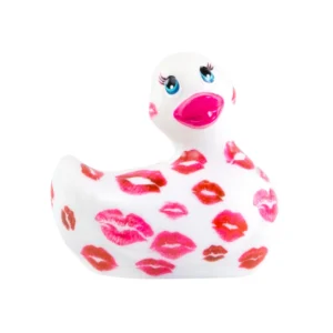 Big Teaze Toys I Rub My Duckie 2.0 Romance kūno masažuoklis, baltas ir rožinis