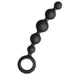 Joydivision Joyballs Anal Wave analiniai karoliukai, trumpi, juodi, 17,5 cm