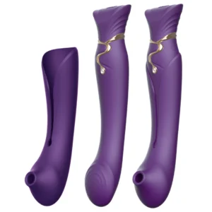 Zalo Queen Set G taško vibratorius, violetinis