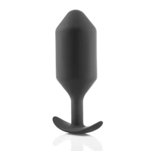B-Vibe Snug Plug 6 analinis kaištis su svoriu, juodas, 515 g, 16 cm