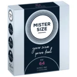 Mister Size latekso prezervatyvas, 64 mm, 3 vnt.
