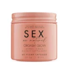Bijoux Indiscrets Orgasm Glow maisto papildas su augalų ekstraktais, 60 kapsulių
