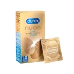 Durex Nude XL itin plonas prezervatyvas, 57 mm, 10 vnt.