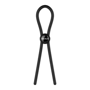 Nexus Forge reguliuojamas silikoninis penio žiedas, juodas, 30 cm