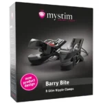 Mystim Barry Bite elektrostimuliacijos spaustukai, paauksuoti kontaktai