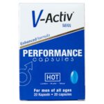HOT V-ACTIV maisto papildas vyrams, 20 kapsulių