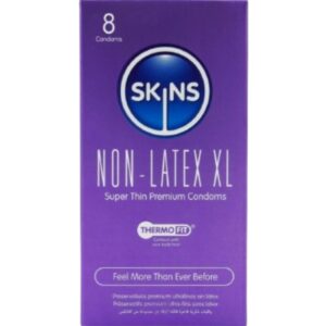 SKINS - Be latekso prezervatyvai XL, pakuotė 4