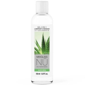 Mixgliss N Aloe Vera vandens pagrindo lubrikantas ir masažo gelis, 150 ml