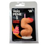 Diverty Sex Diablo Picante erotinė žvakė, skaičiaus 5 formos, kūno spalvos