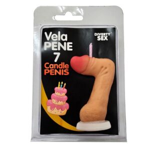 DIABLO PICANTE - Penis žvakė (7 formos), kūno spalva