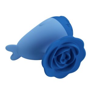 Pretty Love Dolphin mini vibratorius, įkraunamas per USB, mėlynas