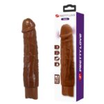DILDOS DUKE realistiškas vibratorius 23.5 cm Ø 4.8 cm rudas